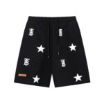 Burberry Stars Black Shorts