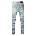Amiri Ripped Text Embroidered Stretch Slim fit Jeans - Image 3