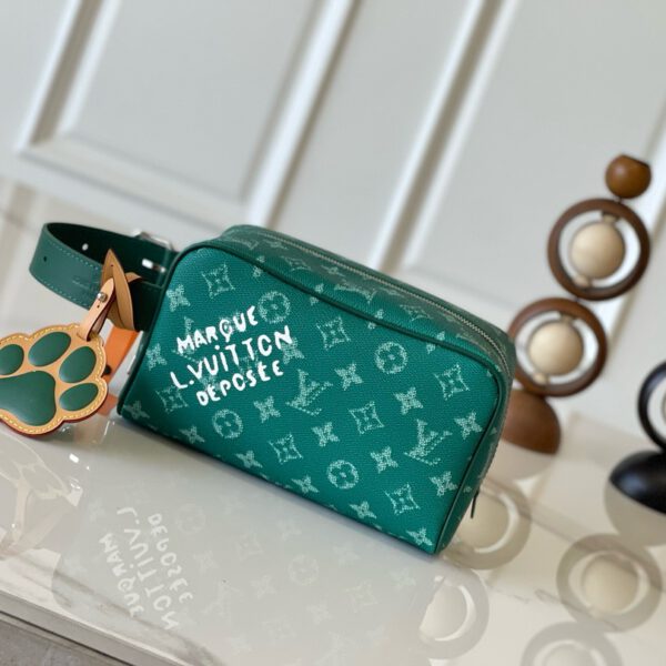 Louis Vuitton Locker Dopp Kit Green Bag