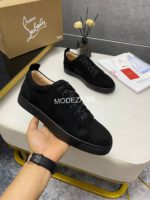 Christian Louboutin Fun Junior Suede Black Sneakers - Image 3