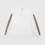 Burberry Vintage Check Detail White Sweatshirt