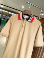Burberry Khaki Polo Shirt - Image 2