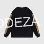 Burberry Vintage Check Detail Black Sweatshirt - Image 2