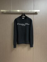 Christian Dior Couture Knitted Black Sweatshirt