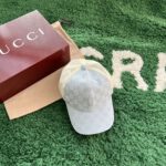 Gucci GG Canvas Hat In Light Blue and White