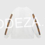 Burberry Vintage Check Detail White Sweatshirt - Image 2