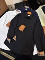 Burberry Slim Fit Dress Black Shirt