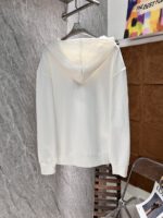 Christian Dior Floral Embroidered White Hoodie - Image 2