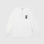 Burberry B Logo White Sweatshirt