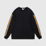 Burberry Vintage Check Detail Black Sweatshirt