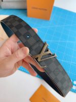 Louis Vuitton Monogram Black Belt