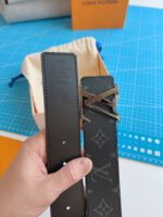 Louis Vuitton Monogram Black Belt - Image 3