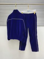 Prada Logotype Navy Tracksuit - Image 2