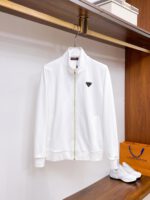 Prada Logotype White Tracksuit - Image 3
