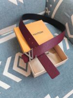 Louis Vuitton Dimension Reversible Red Wine Belt - Image 3