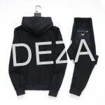 Prada Logotype Black Tracksuit - Image 2