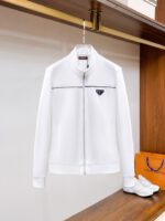 Prada Logotype White Tracksuit - Image 3
