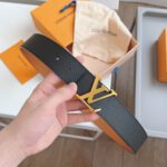 Louis Vuitton Heritage Black Belt