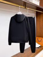 Prada Logotype Black Tracksuit - Image 4