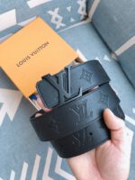Louis Vuitton Monogram Black Belt - Image 3