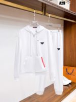 Prada Logotype White Tracksuit