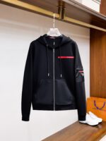 Prada Logotype Black Tracksuit - Image 2