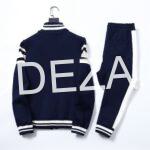 Prada Logotype Navy Tracksuit - Image 2