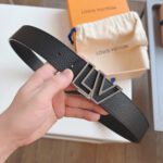 Louis Vuitton Monument Outline Black Belt