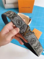 Louis Vuitton Monogram White Belt