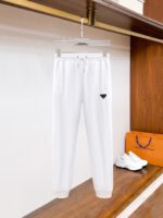 Prada Logotype White Tracksuit - Image 4