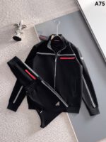 Prada Logotype Black Tracksuit