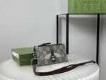Gucci GG Supreme Bee Lanyard Coin Case Card Holder