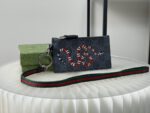 Gucci GG Supreme Kingsnake Snake Lanyard Coin Case Card Holder