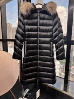 Moncler Leerise Long Down Jacket - Image 2