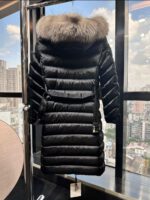 Moncler Leerise Long Down Jacket - Image 3