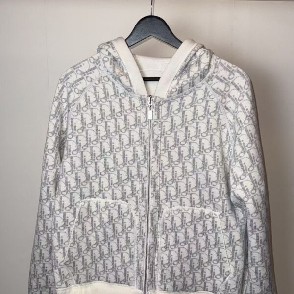 Christian Dior CD Icons Hooded Zip Up Sweatshirt